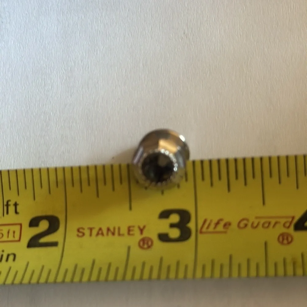 Black Onyx small chip tie tack See Pics
